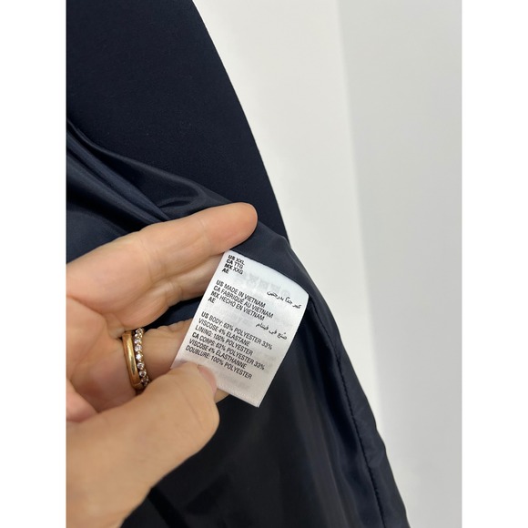 Bar III Navy Blue Double Breasted Open Blazer Jacket Women's XXL Old MOney - Picture 4 of 9